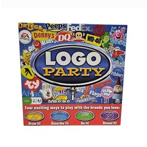 Sealed LOGO Party Game by Spin Master – Draw It! Describe It! Do It! Reveal It!